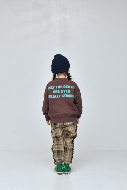 9~13号【NEEDLEWORKS】ポリエステルレーヨンチェックフリルパンツ2226208w