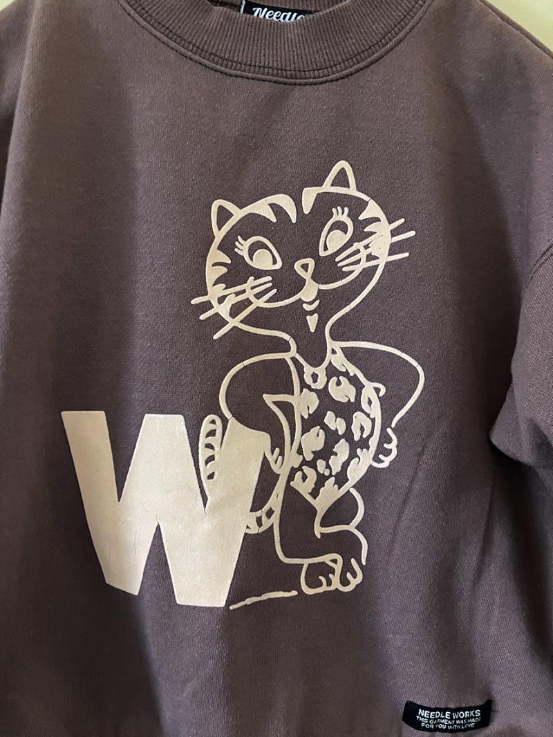 9~13号【NEEDLEWORKS】T/C裏毛TIGER LILYトレーナー2226209w