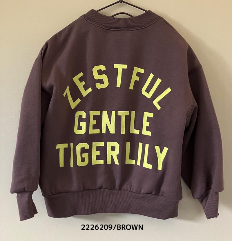 9~13号【NEEDLEWORKS】T/C裏毛TIGER LILYトレーナー2226209w