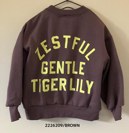 9~13号【NEEDLEWORKS】T/C裏毛TIGER LILYトレーナー2226209w
