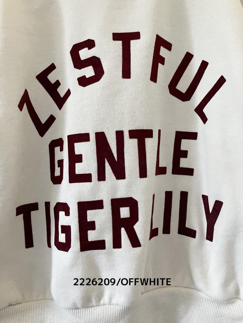 9~13号【NEEDLEWORKS】T/C裏毛TIGER LILYトレーナー2226209w