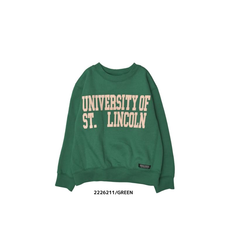 100～150【NEEDLEWORKS】T/C裏毛UNIVERSITYトレーナー2226211
