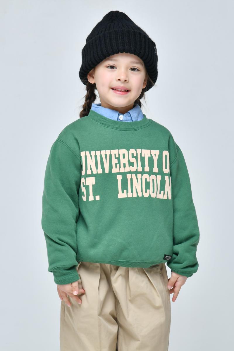 9~13号【NEEDLEWORKS】T/C裏毛UNIVERSITYトレーナー2226211w