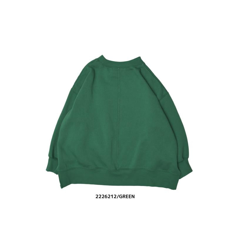9~13号【NEEDLEWORKS】T/C裏毛裾ラウンドトレーナー2226212w