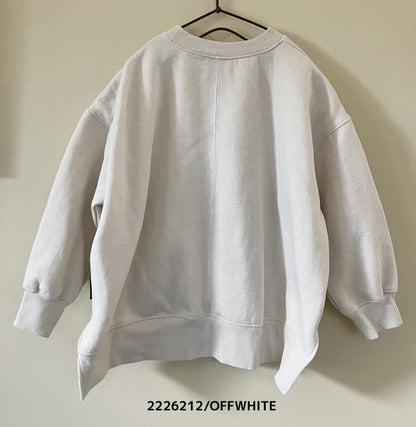 9~13号【NEEDLEWORKS】T/C裏毛裾ラウンドトレーナー2226212w