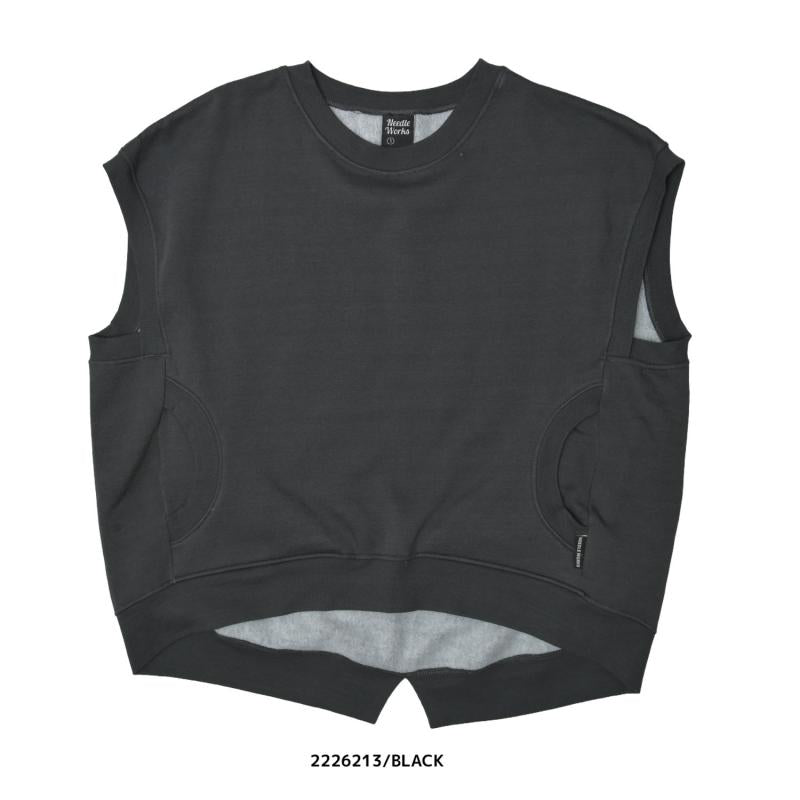 9~13号【NEEDLEWORKS】T/C裏毛サークルポケットベスト2226213w