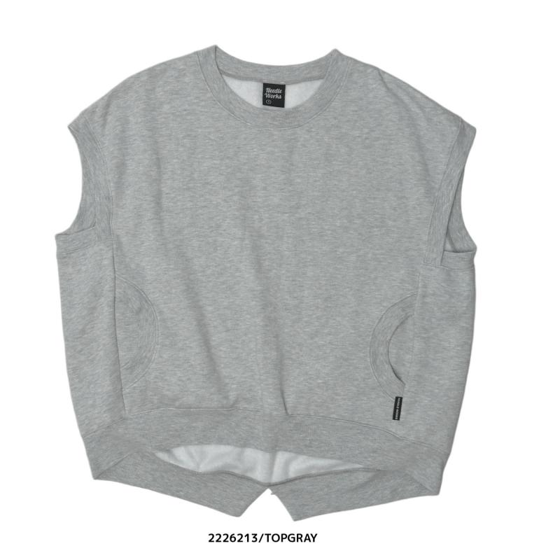 9~13号【NEEDLEWORKS】T/C裏毛サークルポケットベスト2226213w