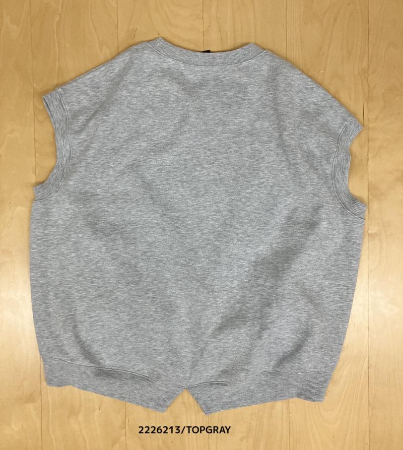 9~13号【NEEDLEWORKS】T/C裏毛サークルポケットベスト2226213w