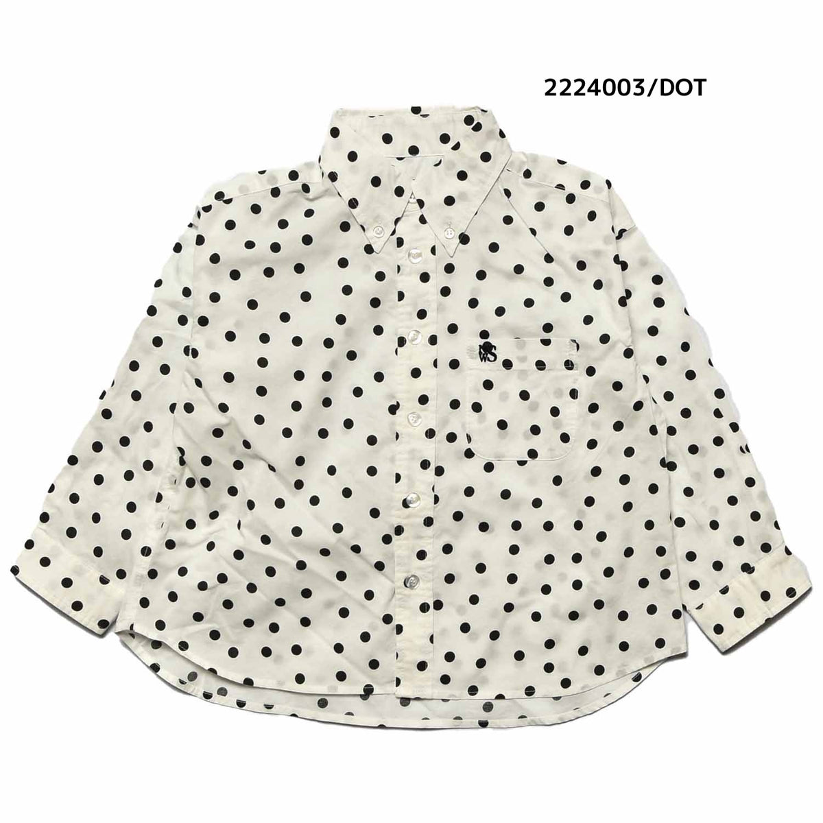 【100~120】★NEEDLEWORKS★タイプライターワイドボタンダウンシャツ（2224003）