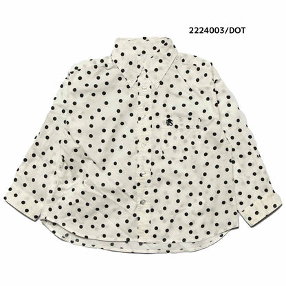 【100~120】★NEEDLEWORKS★タイプライターワイドボタンダウンシャツ（2224003）