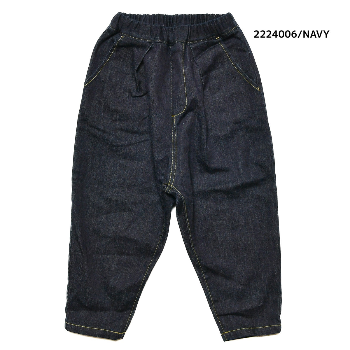 【100~120】★NEEDLEWORKS★ストレッチデニムタックパンツ（2224006）