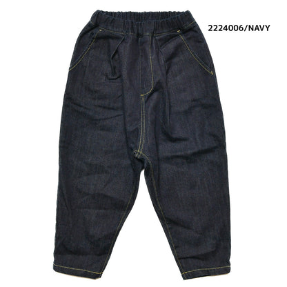 【100~120】★NEEDLEWORKS★ストレッチデニムタックパンツ（2224006）