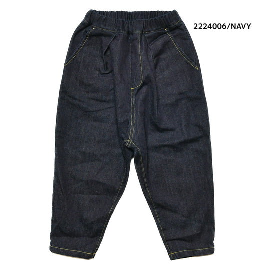 【100~120】★NEEDLEWORKS★ストレッチデニムタックパンツ（2224006）