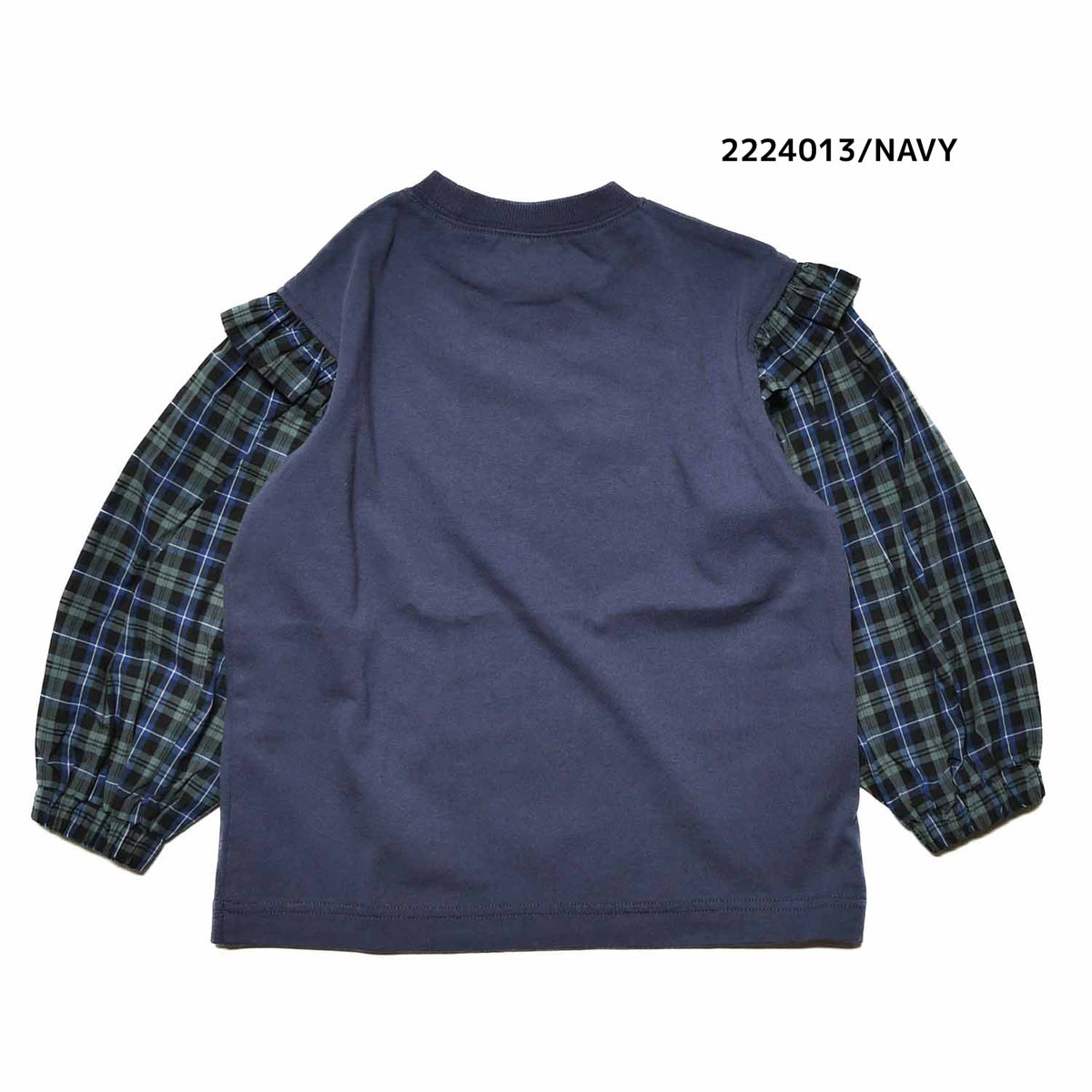 【7号～13号】★NEEDLEWORKS★天竺袖ローンチェックロンT（2224013w）