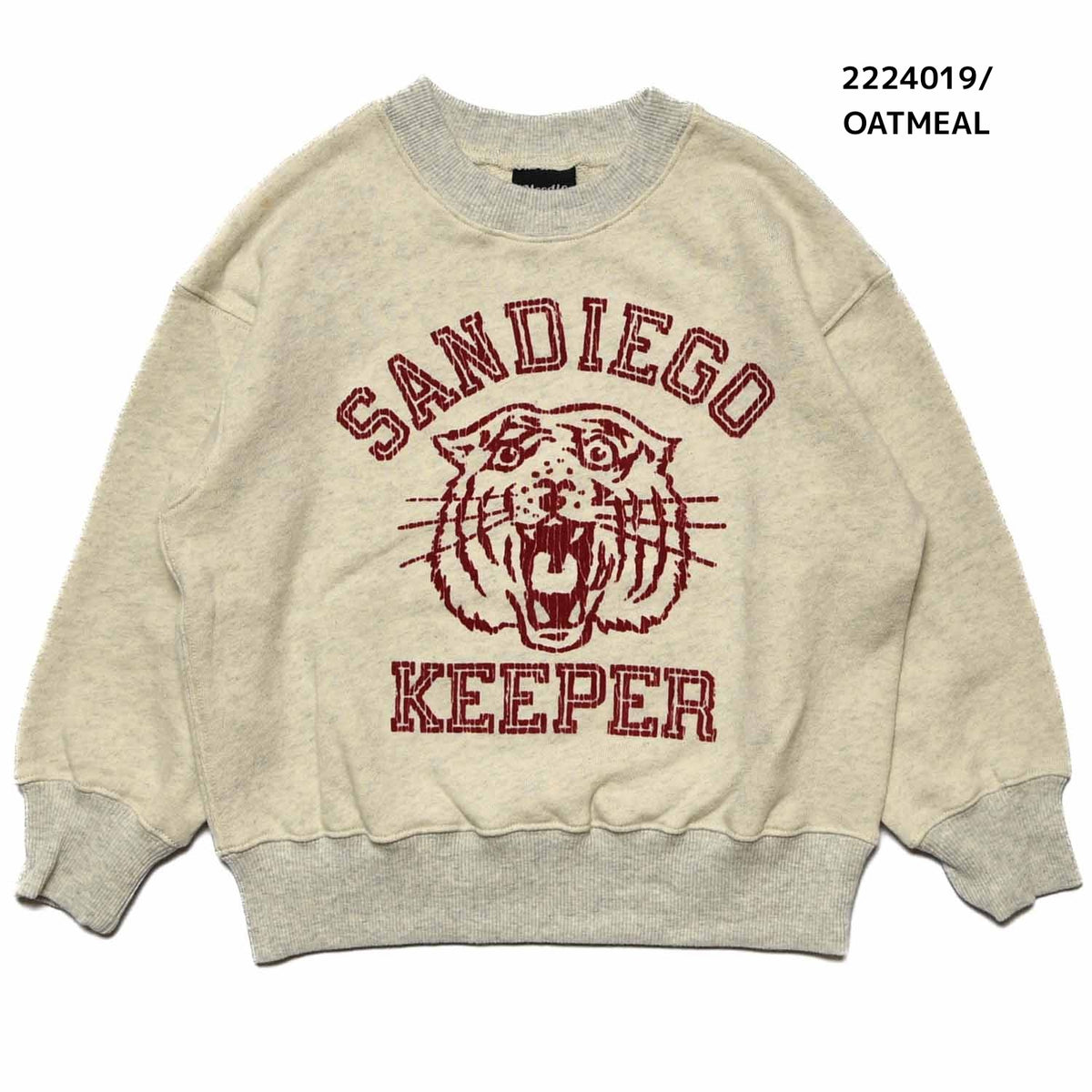 【130~150】★NEEDLEWORKS★柔らか裏毛SANDIEGOトレーナー（2224019j）