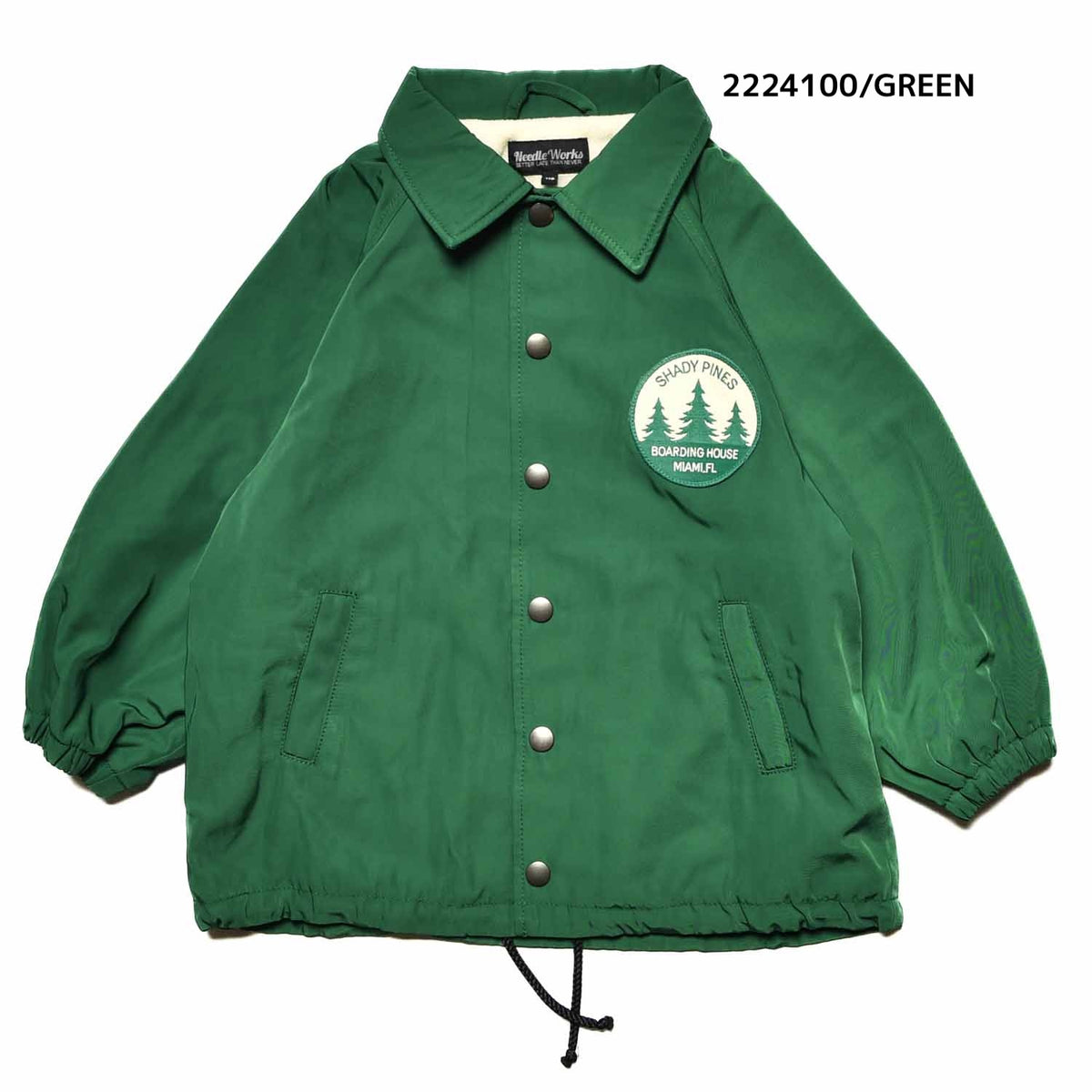 【100~120】★NEEDLEWORKS★ポリエステルツイルコーチJKT（2224100）