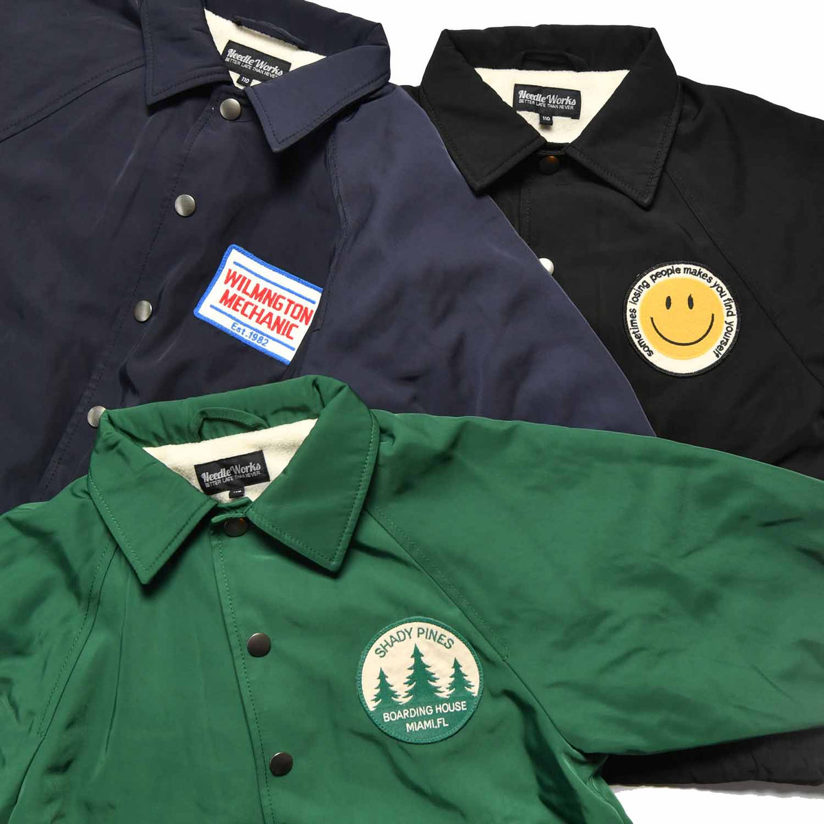 【9号/11号～13号】★NEEDLEWORKS★ポリエステルツイルコーチJKT（2224100w）