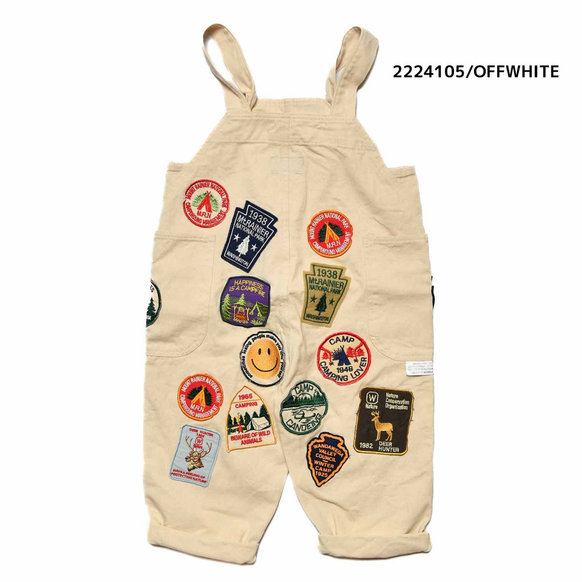 【100~120】★NEEDLEWORKS★チノワッペンサロペット（2224105）