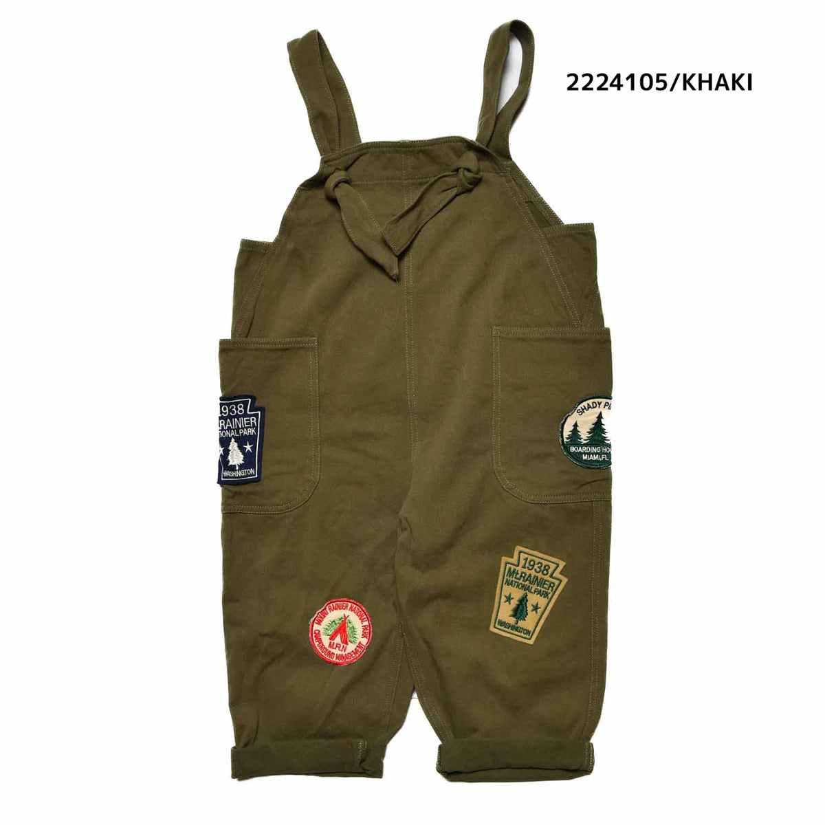 【100~120】★NEEDLEWORKS★チノワッペンサロペット（2224105）