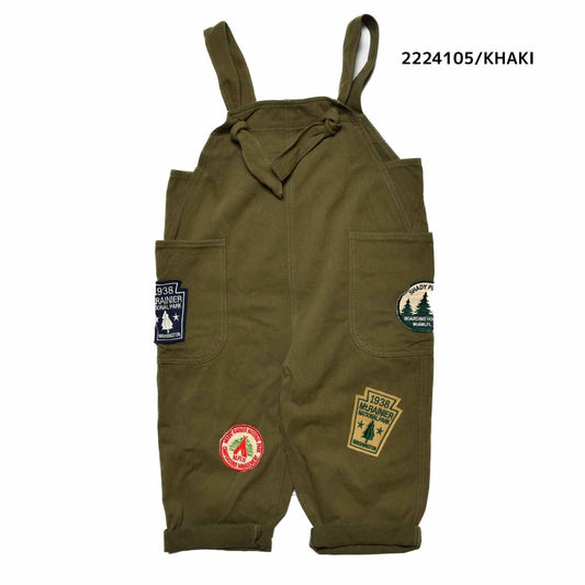 【130~150】★NEEDLEWORKS★チノワッペンサロペット（2224105j）