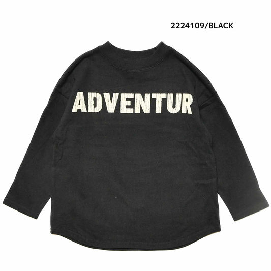 【130~150】★NEEDLEWORKS★肉厚天竺ADVENTURワイドロンT（2224109j）