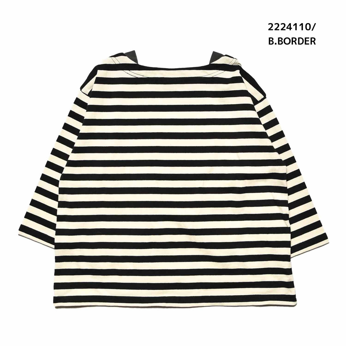 【130~150】★NEEDLEWORKS★天竺ボーダーフリルロンT（2224110j）