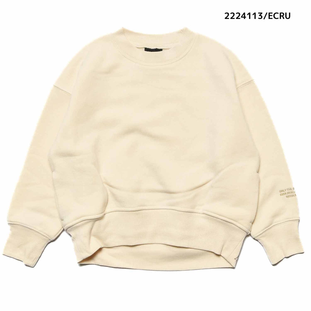 【100~120】★NEEDLEWORKS★裏起毛ウラ毛ワイドトレーナー（2224113）