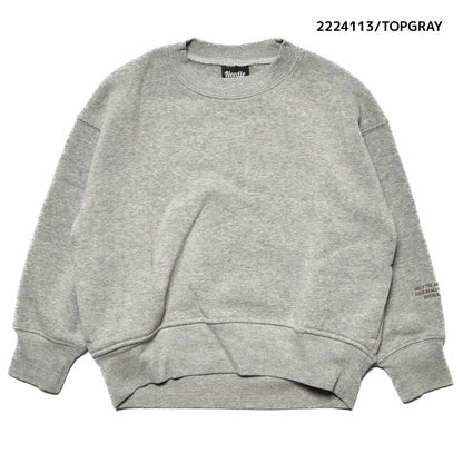 【130~150】★NEEDLEWORKS★裏起毛ウラ毛ワイドトレーナー（2224113j）