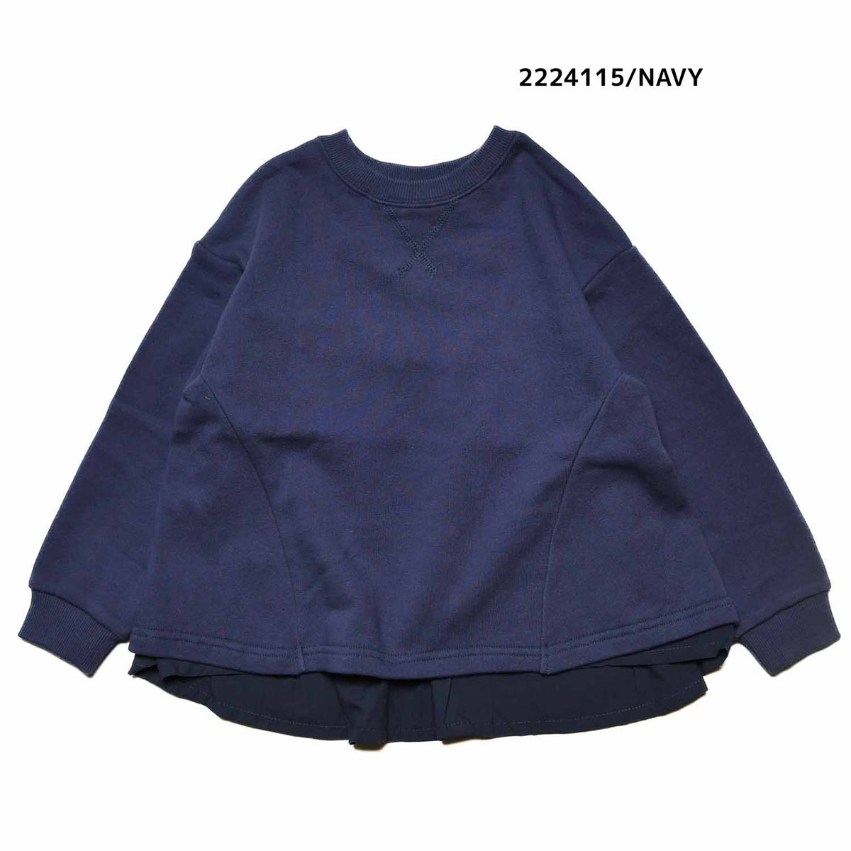 【7号～13号】★NEEDLEWORKS★柔らか裏毛ローン切り替えトレーナー（2224115w）