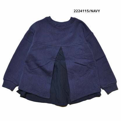 【100~120】★NEEDLEWORKS★柔らか裏毛ローン切り替えトレーナー（2224115）
