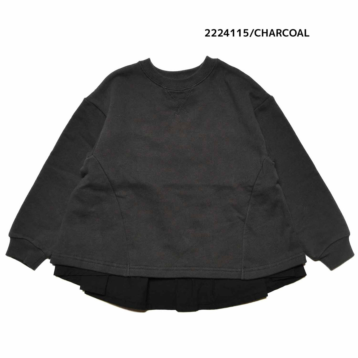 【100~120】★NEEDLEWORKS★柔らか裏毛ローン切り替えトレーナー（2224115）