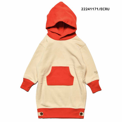 【9号/11号～13号】★NEEDLEWORKS★裏起毛ウラ毛配色パーカーワンピ（2224117w）