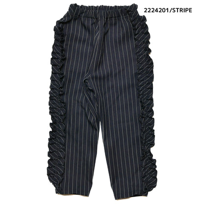【130~150】★NEEDLEWORKS★ストレッチポリエステルチェックパンツ（2224201j）