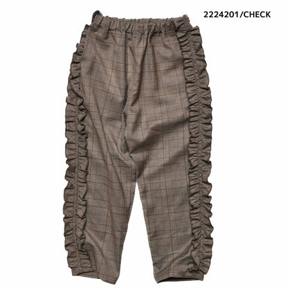 【100~120】★NEEDLEWORKS★ストレッチポリエステルチェックパンツ（2224201）