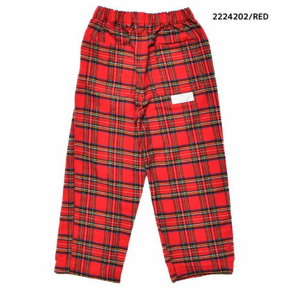 【9号/11号～13号】★NEEDLEWORKS★タータンチェックストレートパンツ（2224202w）