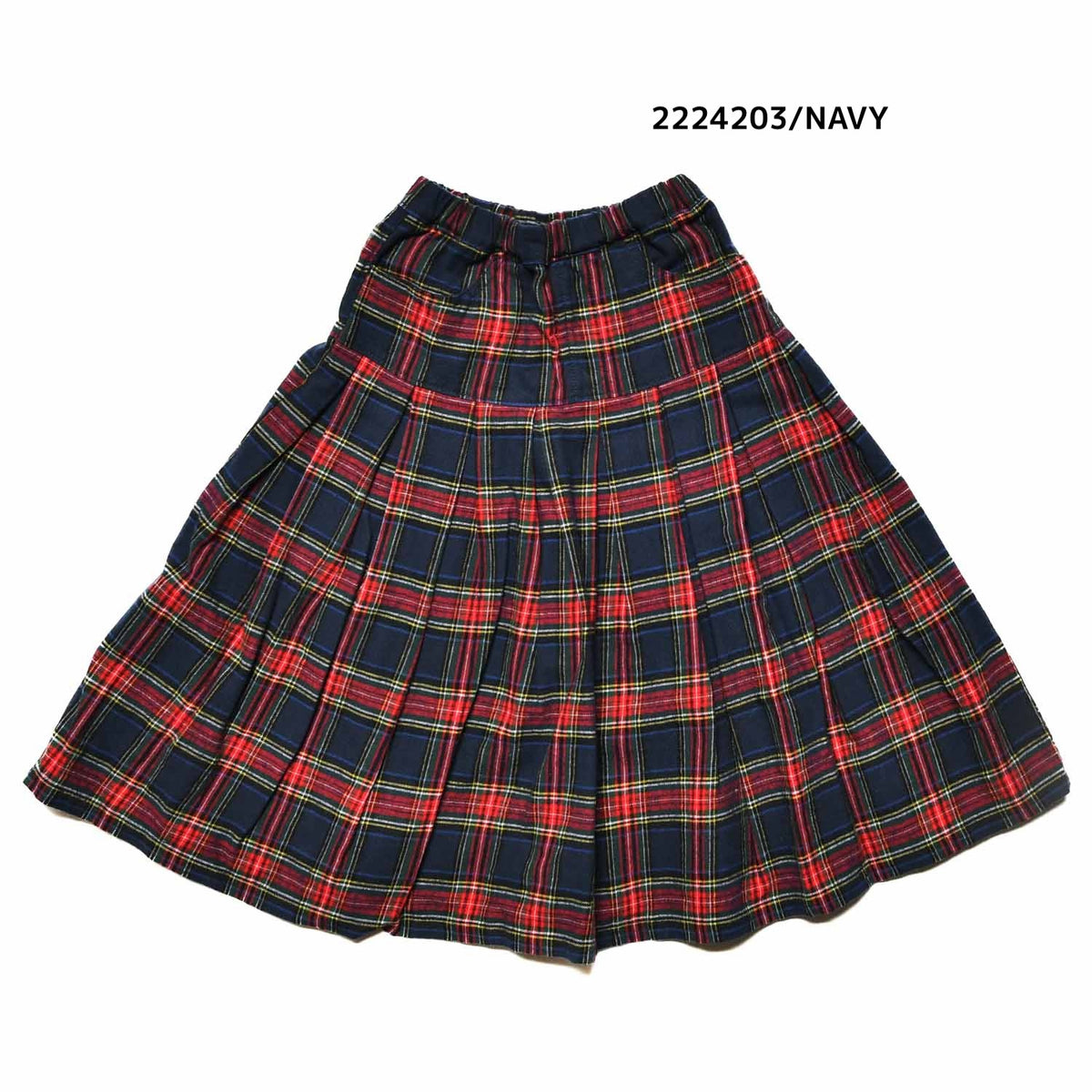 【100~120】★NEEDLEWORKS★タータンチェックストレートスカート（2224203）