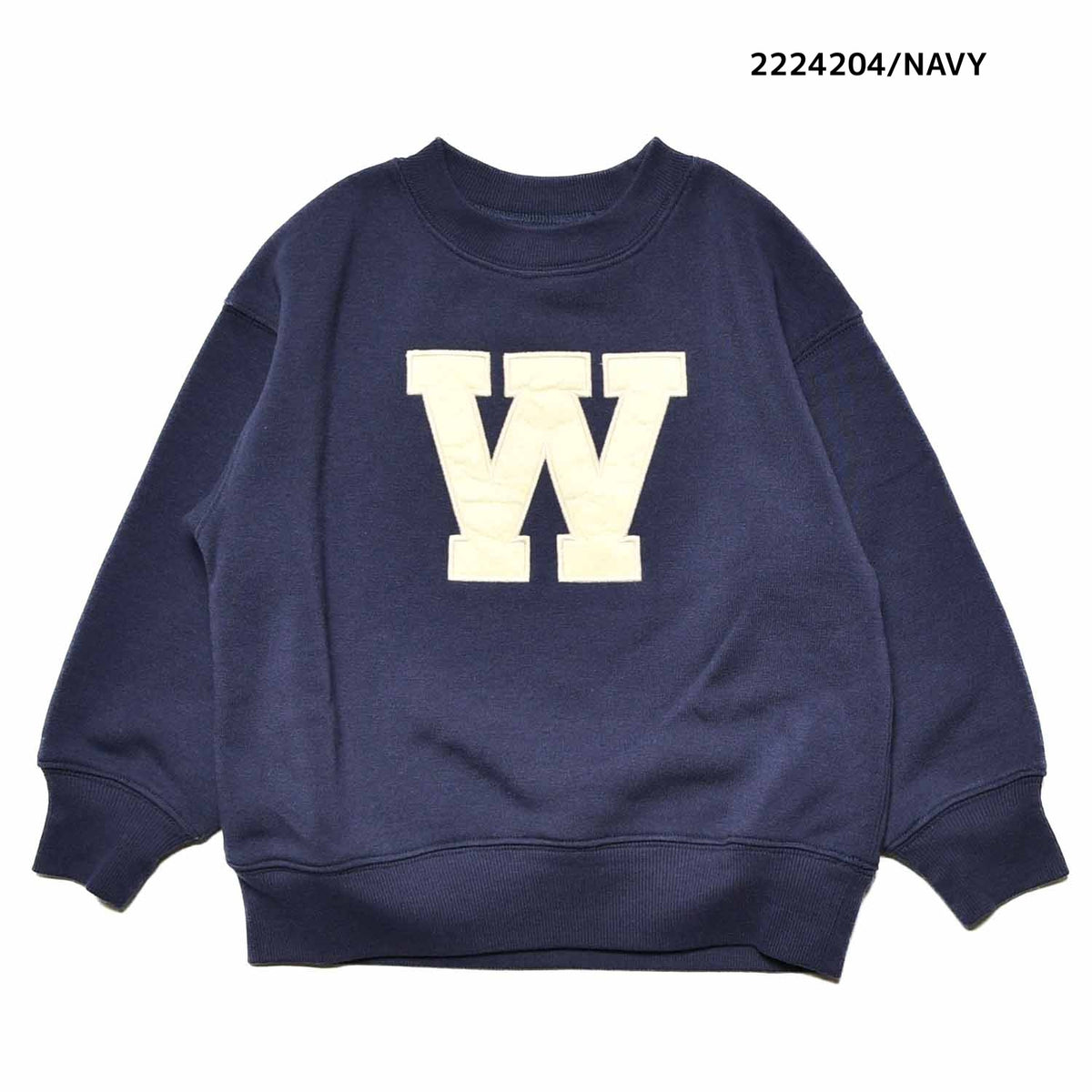 【7号～13号】★NEEDLEWORKS★裏起毛ウラ毛パッチワークトレーナー（2224204w）