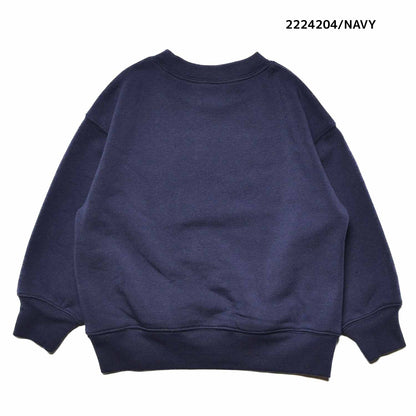【100~120】★NEEDLEWORKS★裏起毛ウラ毛パッチワークトレーナー（2224204）