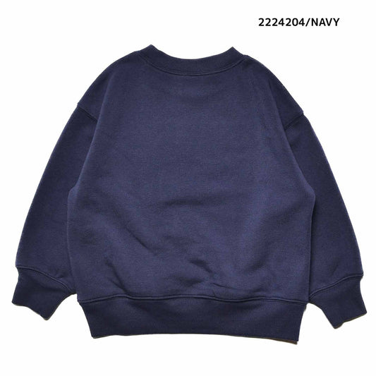 【130~150】★NEEDLEWORKS★裏起毛ウラ毛パッチワークトレーナー（2224204j）