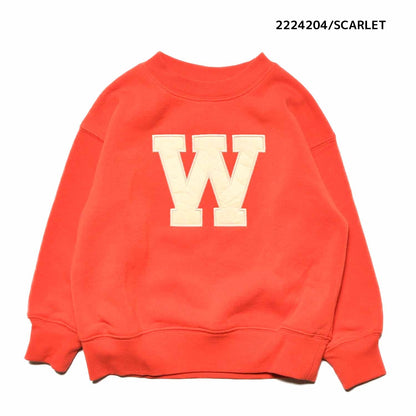 【100~120】★NEEDLEWORKS★裏起毛ウラ毛パッチワークトレーナー（2224204）