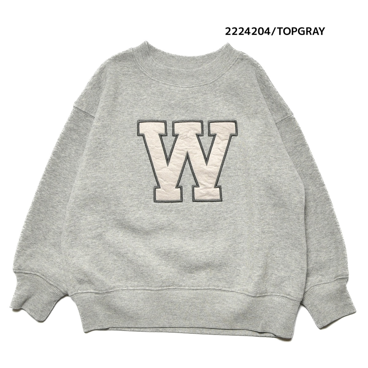 【100~120】★NEEDLEWORKS★裏起毛ウラ毛パッチワークトレーナー（2224204）