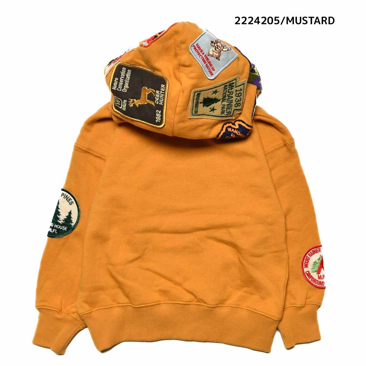 【9号/11号～13号】★NEEDLEWORKS★柔らか裏毛ワッペンパーカー（2224205w）