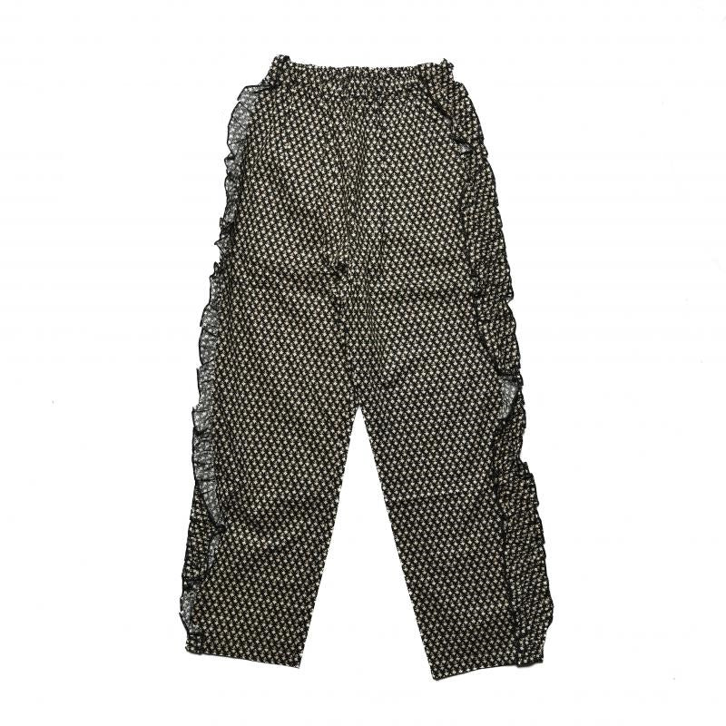 【ニードルワークス】ローンフリルロングパンツ ｜1size～2size｜2525504W