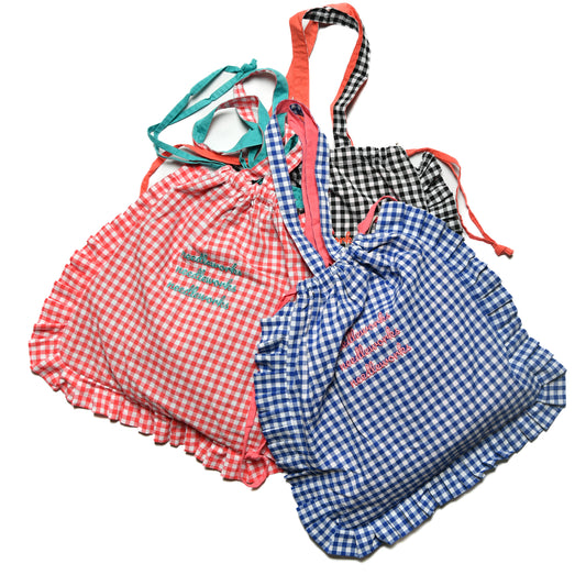 残り一点！【ニードルワークス】ブロードギンガムフリルBAG ｜FREE｜2525507