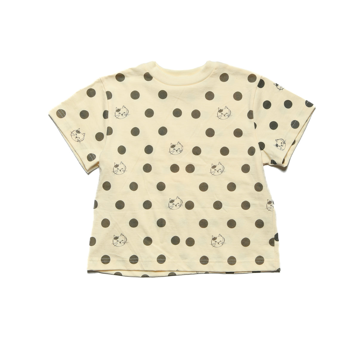 【ニードルワークス】猫柄ワイドTシャツ ｜1size～2size｜2525901W