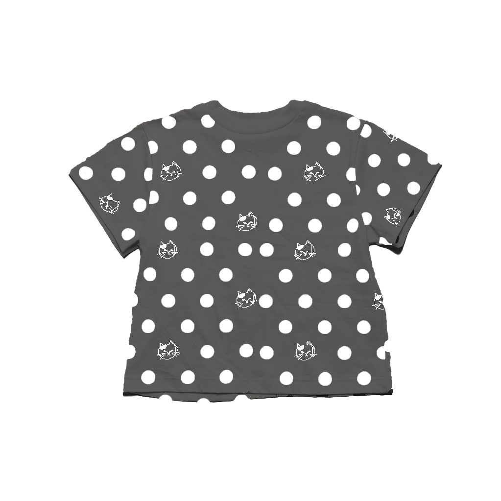 【ニードルワークス】猫柄ワイドTシャツ ｜90cm～150cm｜2525901