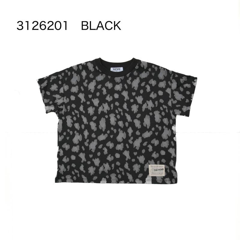 ストレッチ天竺素材を使用♪大人サイズS/Ⅿ【NEWO】レオパードTシャツ3126201w