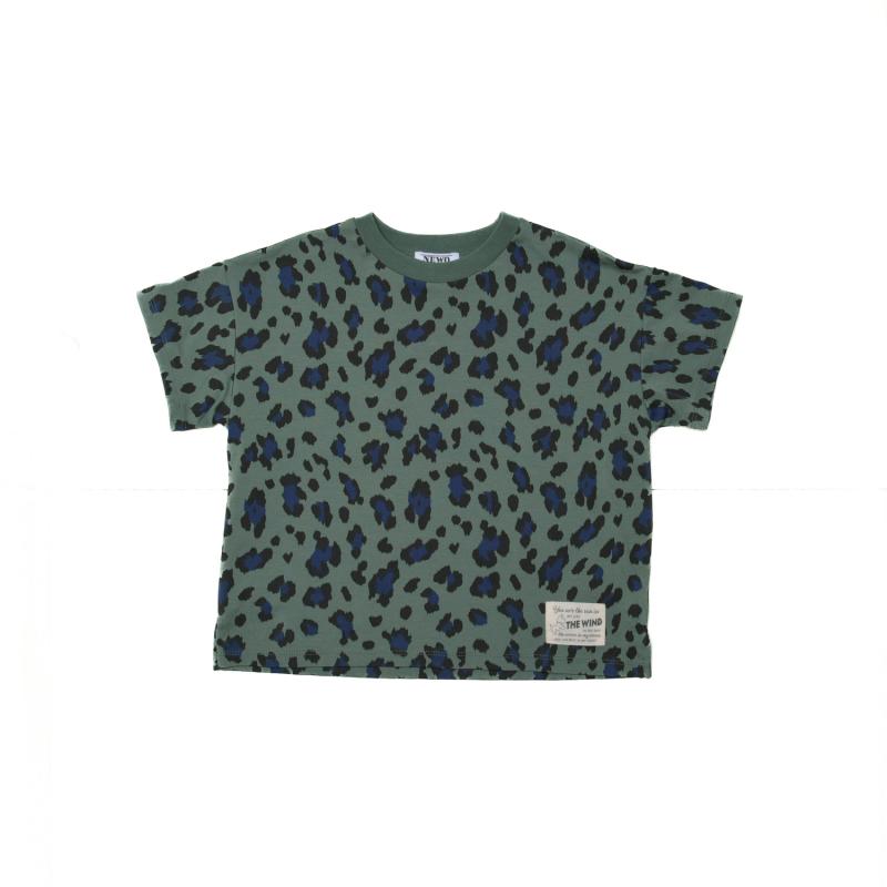 ストレッチ天竺素材を使用♪大人サイズS/Ⅿ【NEWO】レオパードTシャツ3126201w
