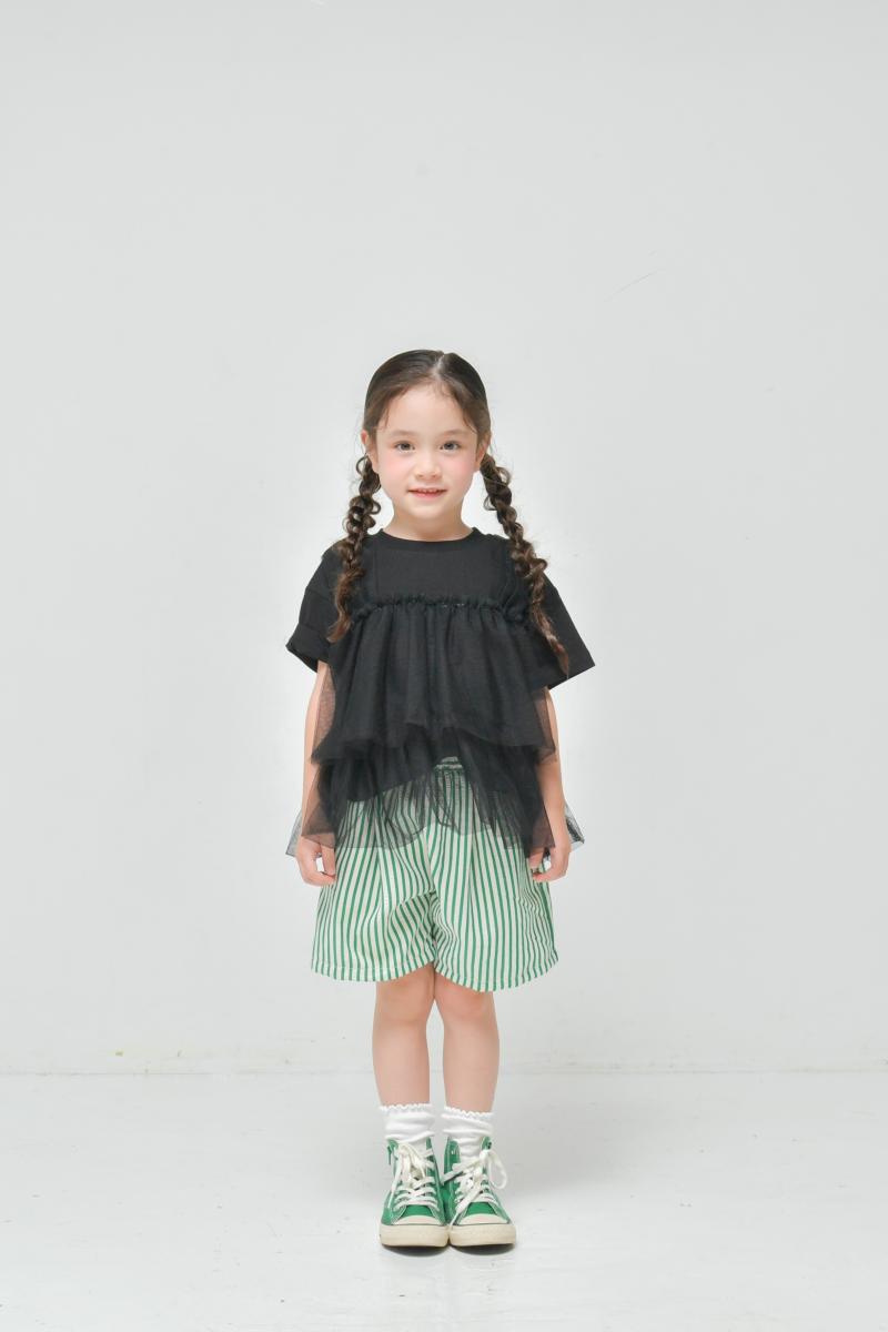 おしゃれを楽しむ子供服♪80~150【NEWO】可愛いチュールドッキングTシャツ3126213
