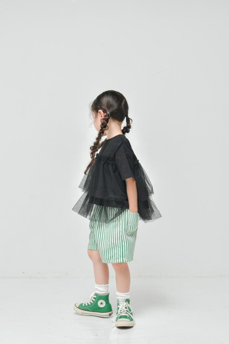 おしゃれを楽しむ子供服♪80~150【NEWO】可愛いチュールドッキングTシャツ3126213